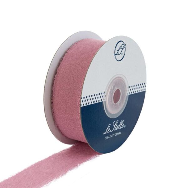 Nastro Chiffon 2.5 Cm X 20 Mt Rosa Antico