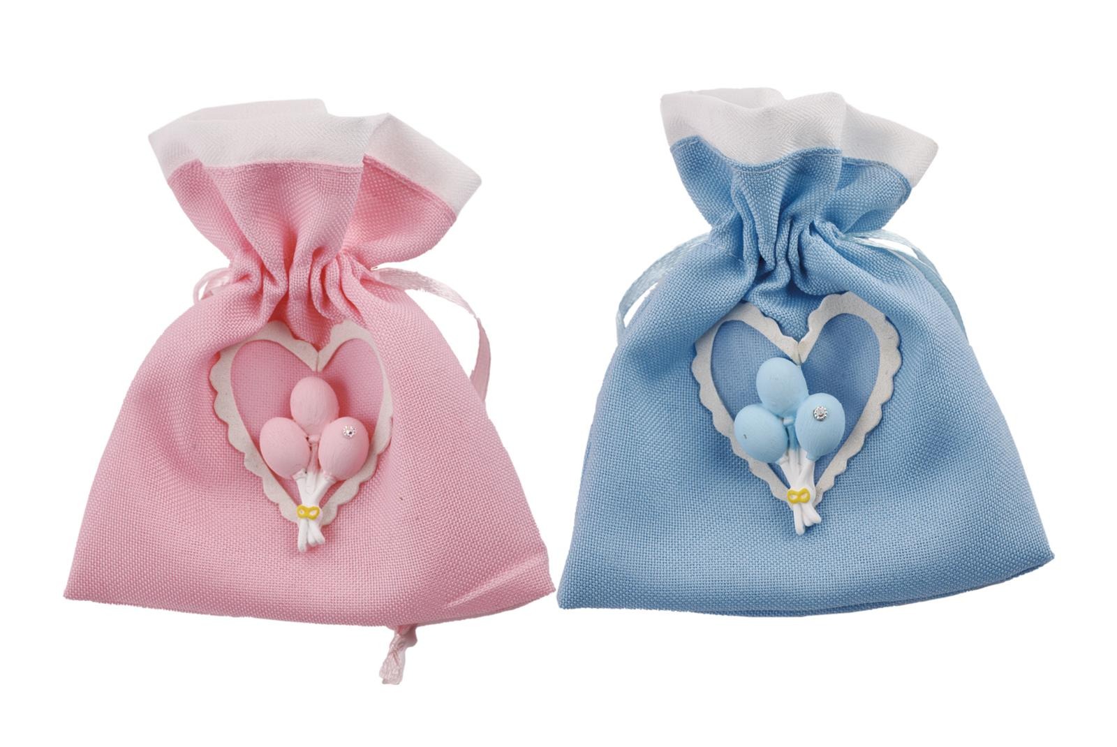 Sacchetto Bomboniera Cuore Baby