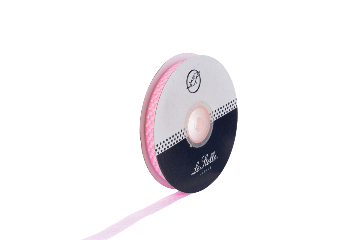 NASTRO ORGANZA POIS 10MMX50MT ROSA