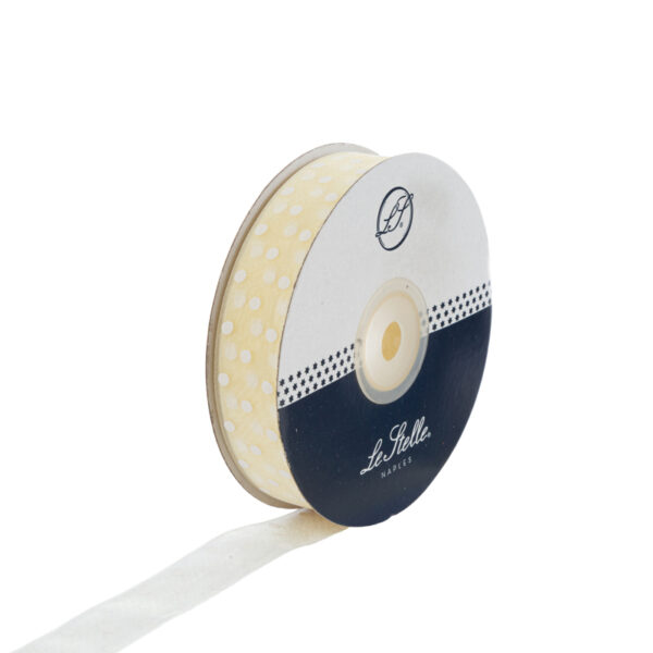 NASTRO ORGANZA POIS 20MMX50MT PANNA