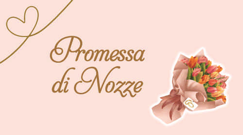 Bigliettini per bomboniere personalizzati – Promessa H376