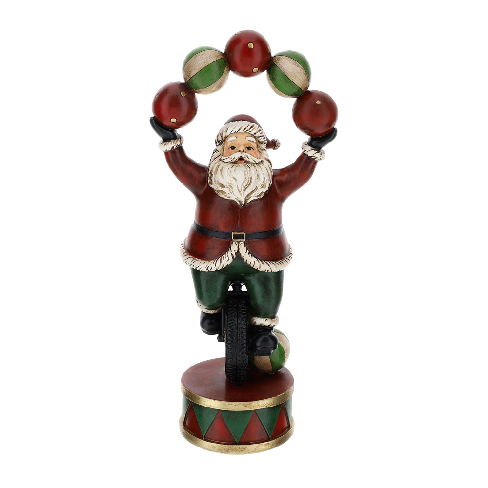 Babbo Natale Monociclo Resina