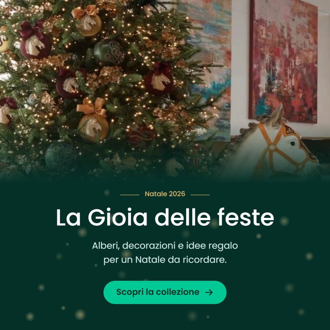 Natale 2026 Dadea: albero decorato e cavallo bianco, la nuova collezione di Natale